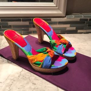 New Stuart Weitzman Resort Pumps 8.5 M Made in Spain * Cruise Ship * Beach Party